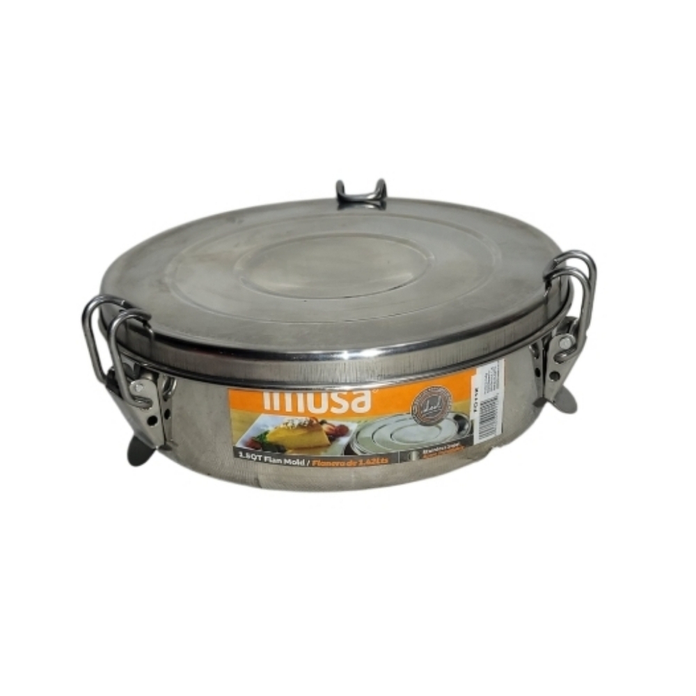Silver Bakeware Round Metal Baking Dish